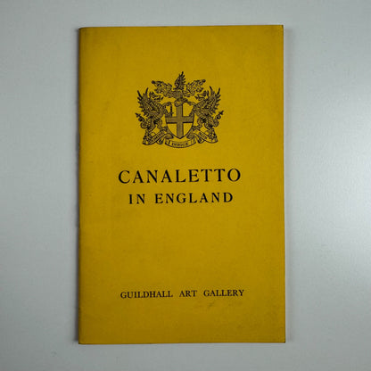 Canaletto in England | Guildhall Art Gallery 1959