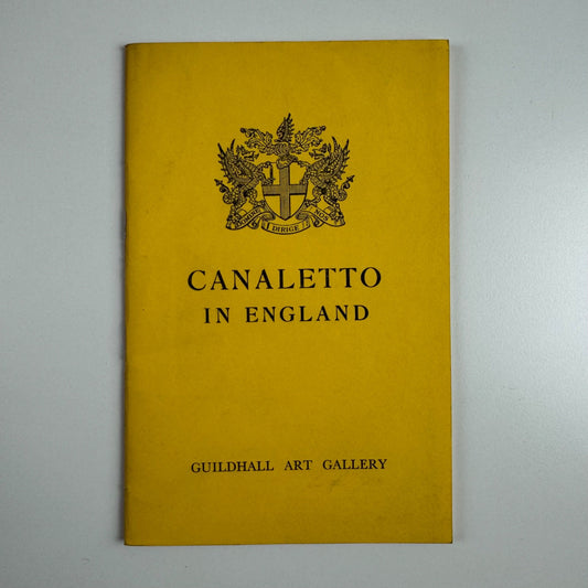 Canaletto in England | Guildhall Art Gallery 1959