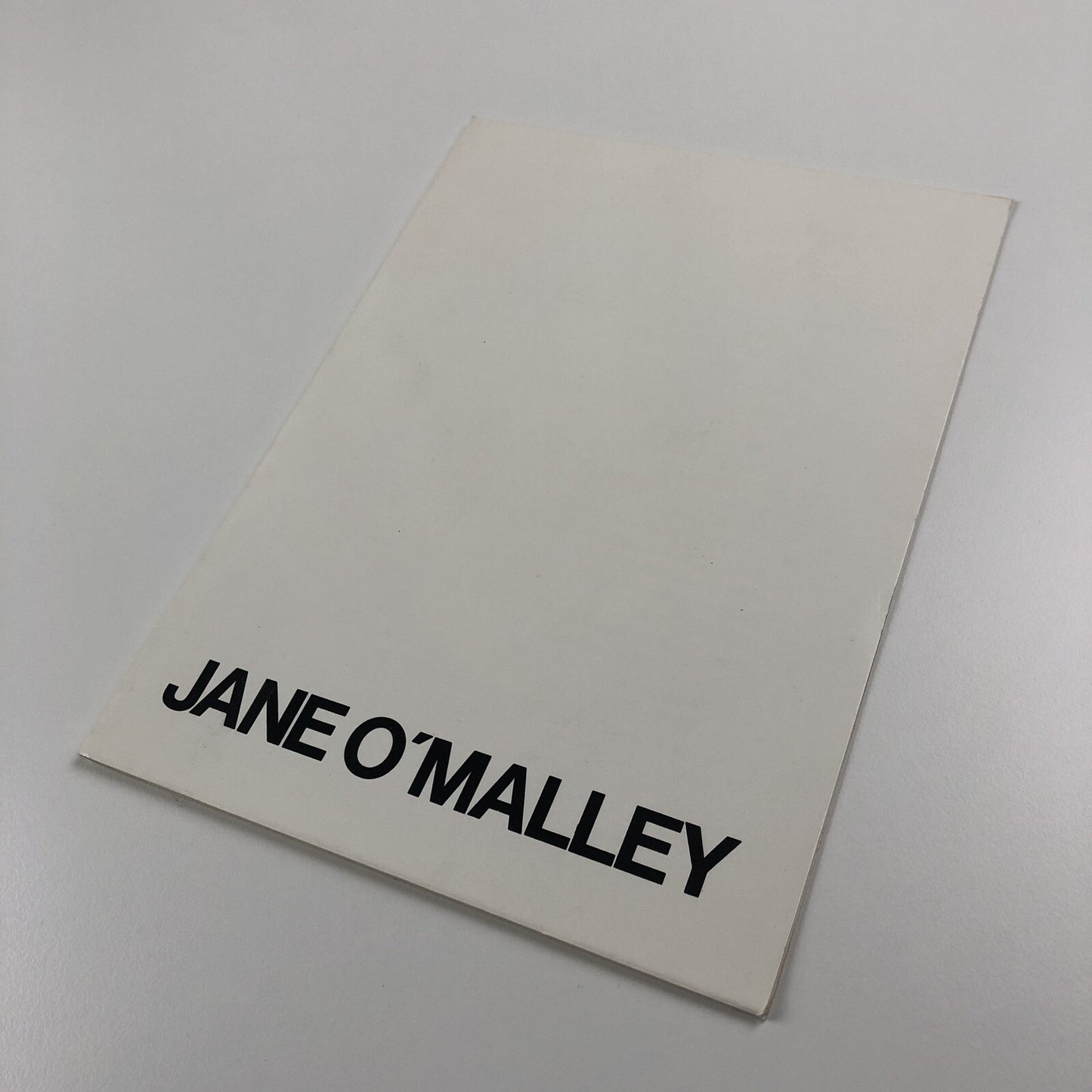Folded card – Jane O'Malley | Taylor Galleries Dublin, 1981