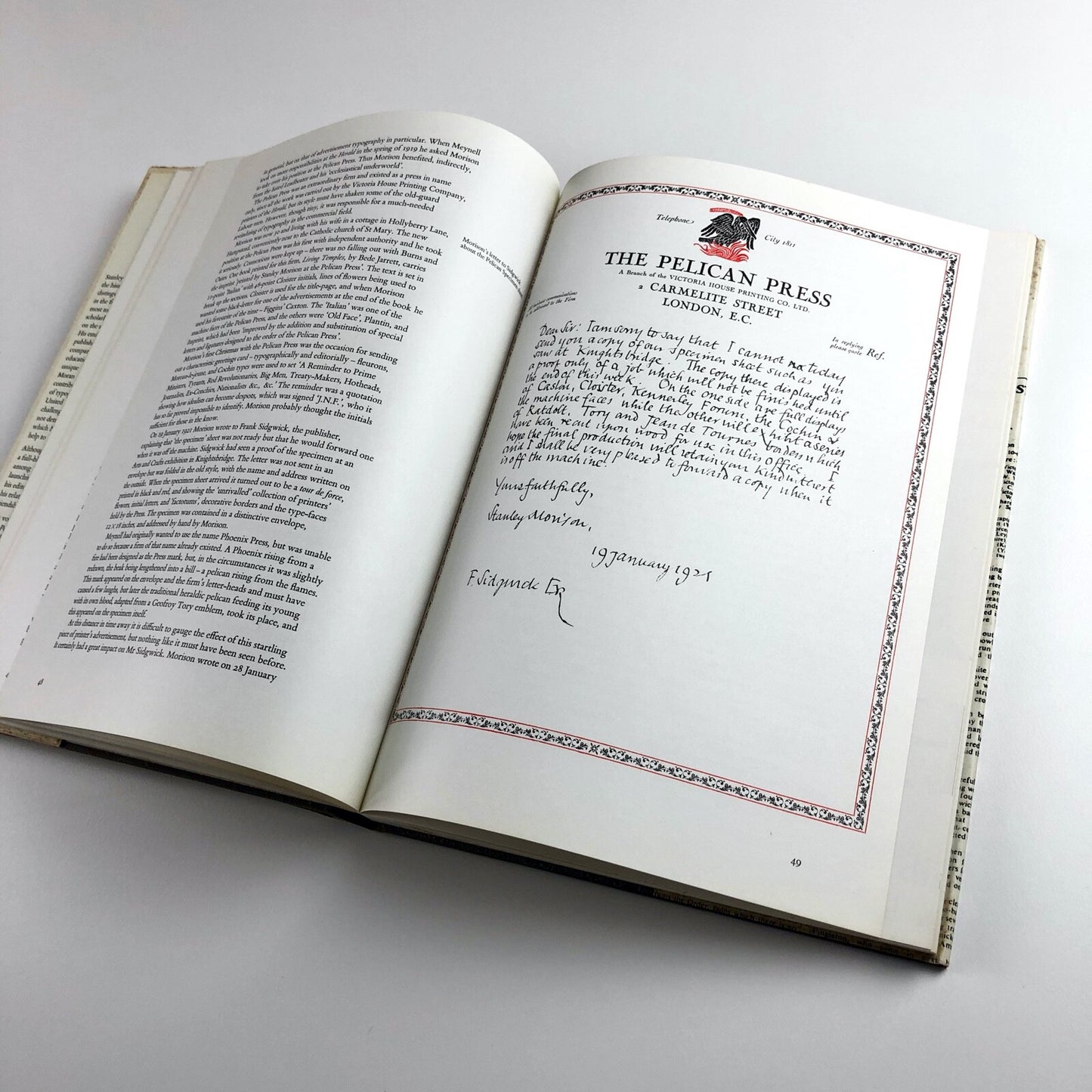 Stanley Morison: His Typographic Achievement by James Moran | Lund Humphries 1971