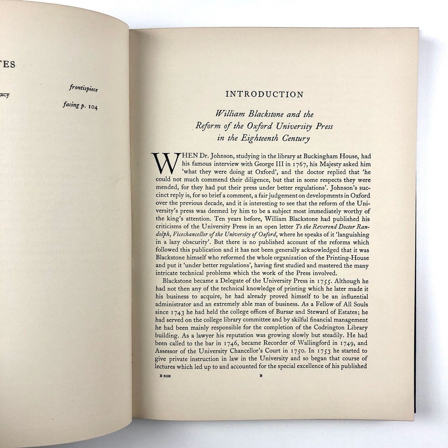 William Blackstone & the Reform of the Oxford University Press | I.G. Philip | Oxford University Press, 1957