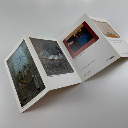 Fold out leaflet for Janet Bolton & Gerard Rigot | Contemporary Applied Arts 1989