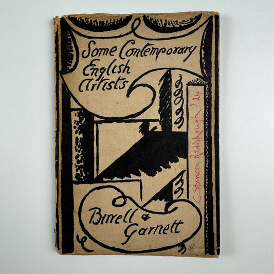 Some Contemporary English Artists | Birrell & Garnett Bookshop, 1921 | Duncan Grant cover | ex-libris Cyril Spencer Reddihough