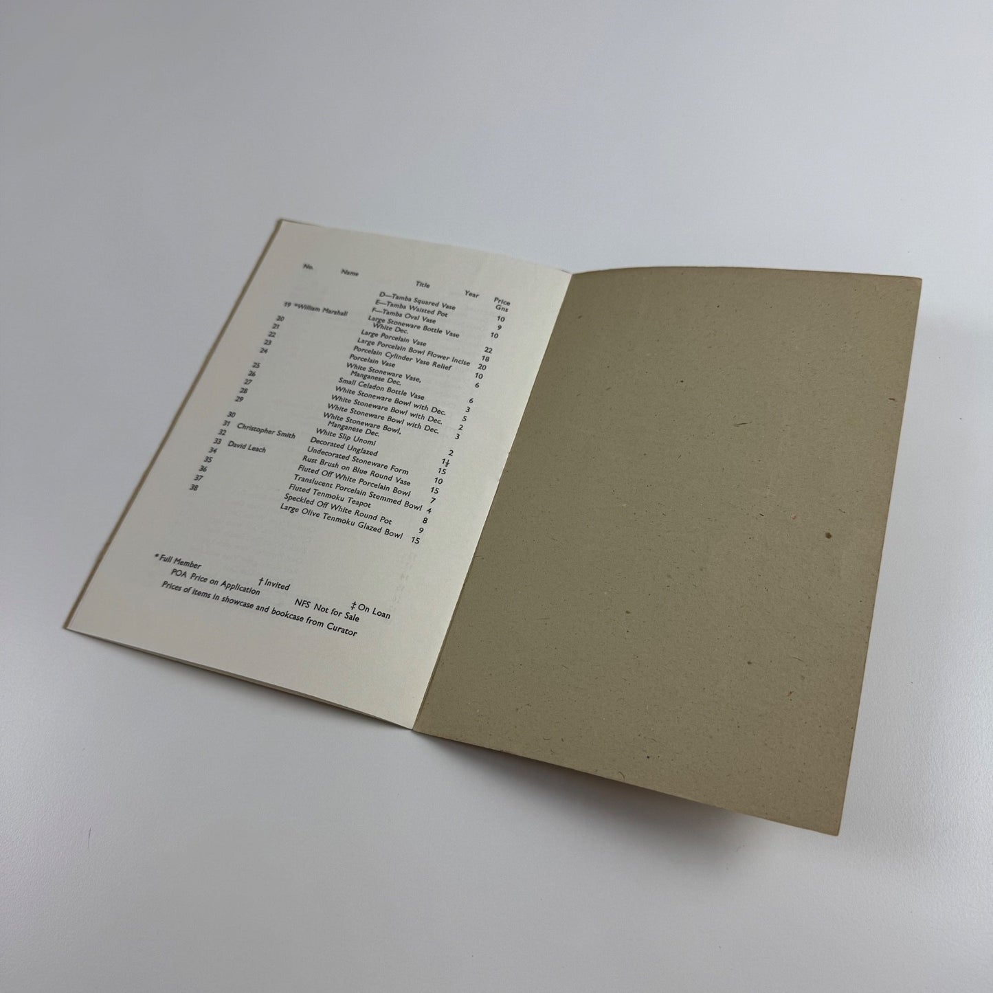 Catalogue Penwith Society Gallery autumn exhibition 1969