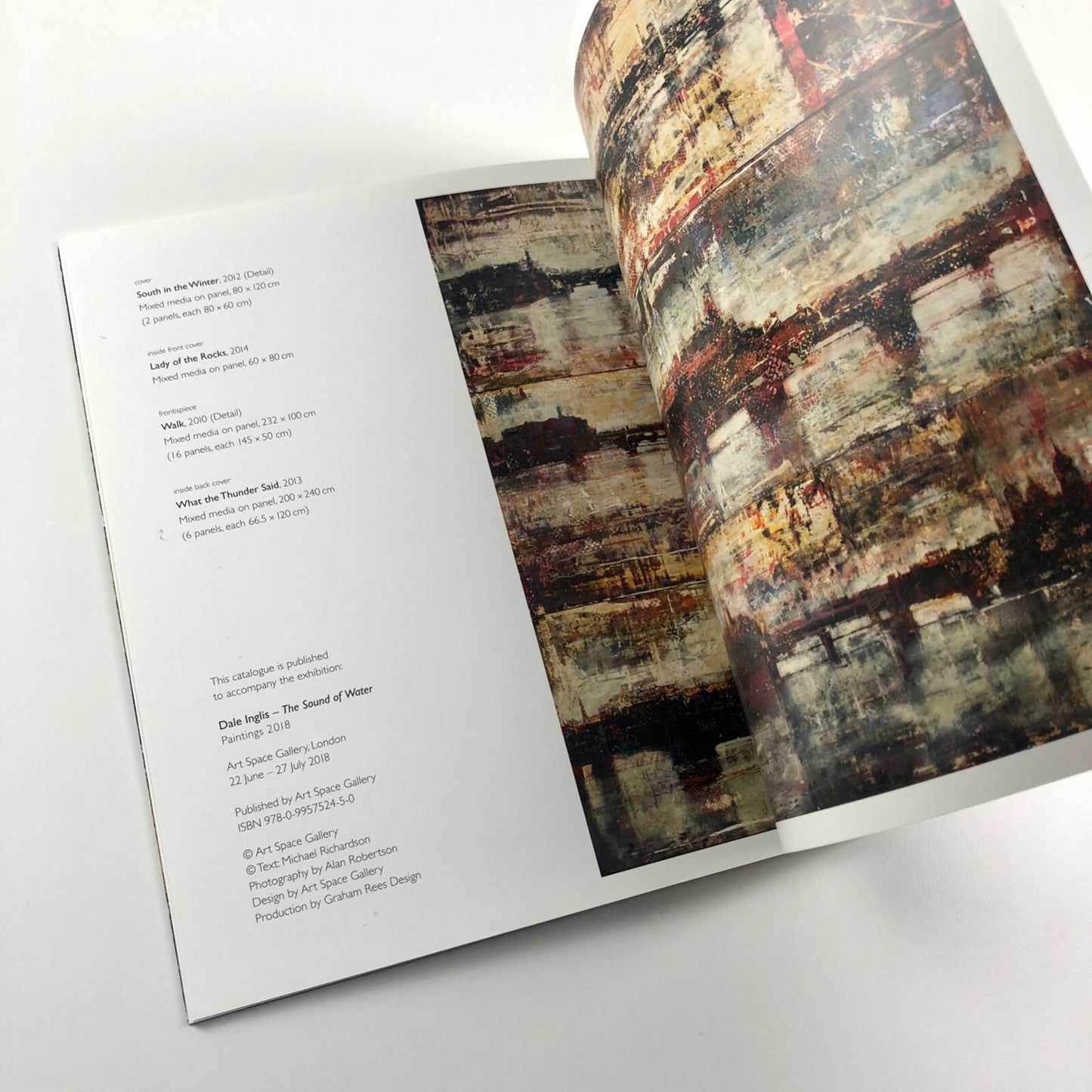 Dale Inglis. The Sound of Water. Paintings 2018 | Art Space Gallery catalogue