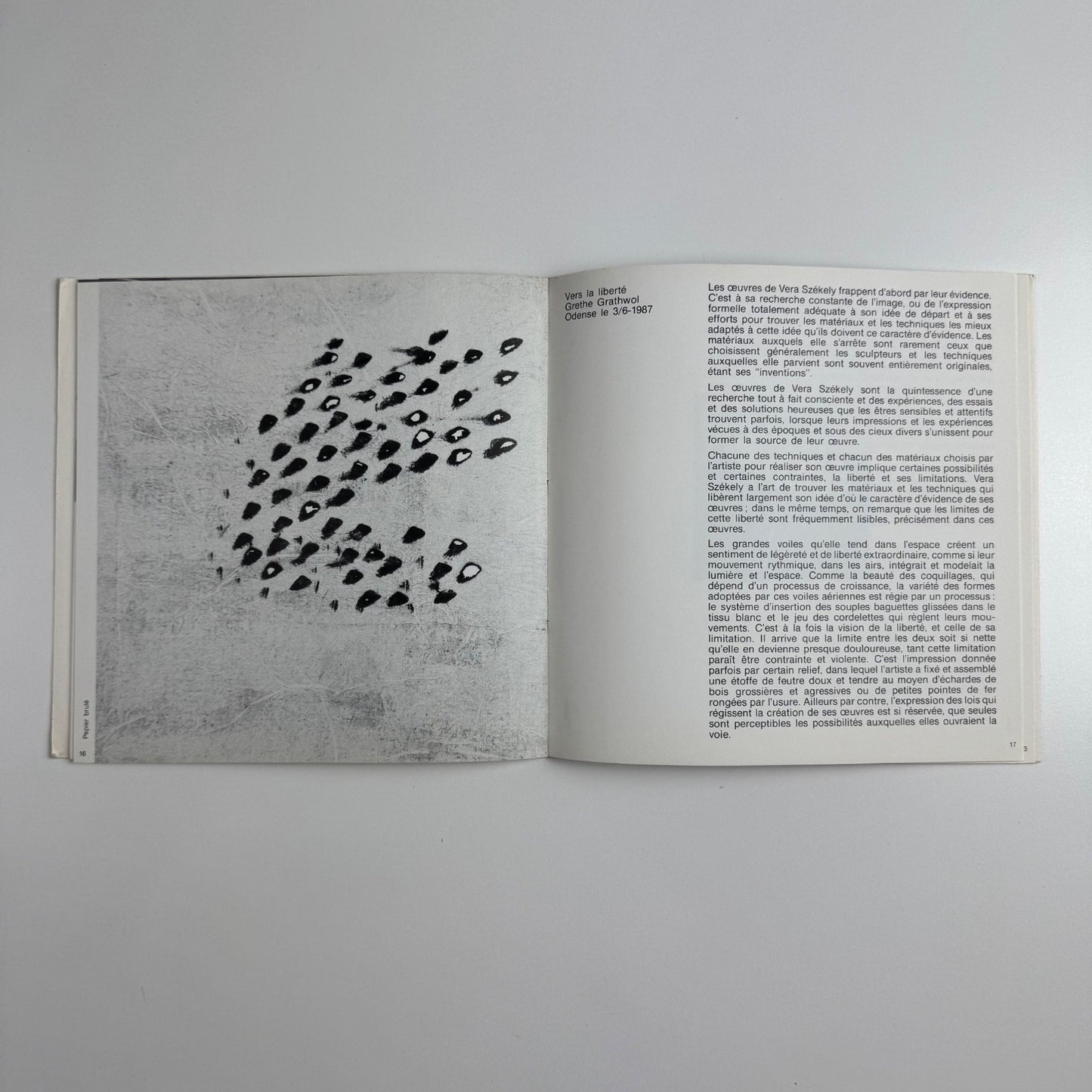 Vera Székely | Institut Français du Royaume-Uni, 1987/9