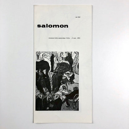 Exhibition leaflet for Charlotte Salomon | Museum Fodor Amsterdam | Cat. no. 259, 1961
