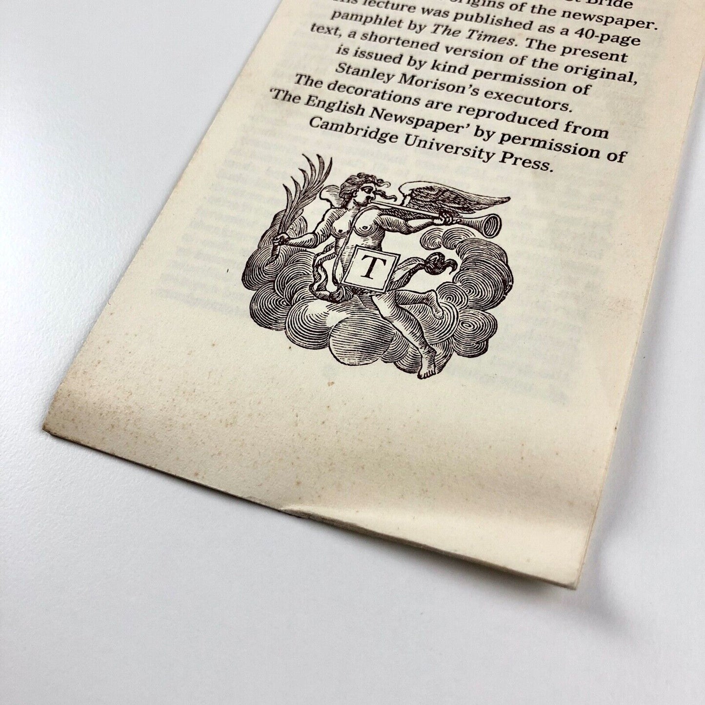 The Origins of the Newspaper | Stanley Morison ATypI 1971 Linotype | AtypI (Association Typographique Internationale)