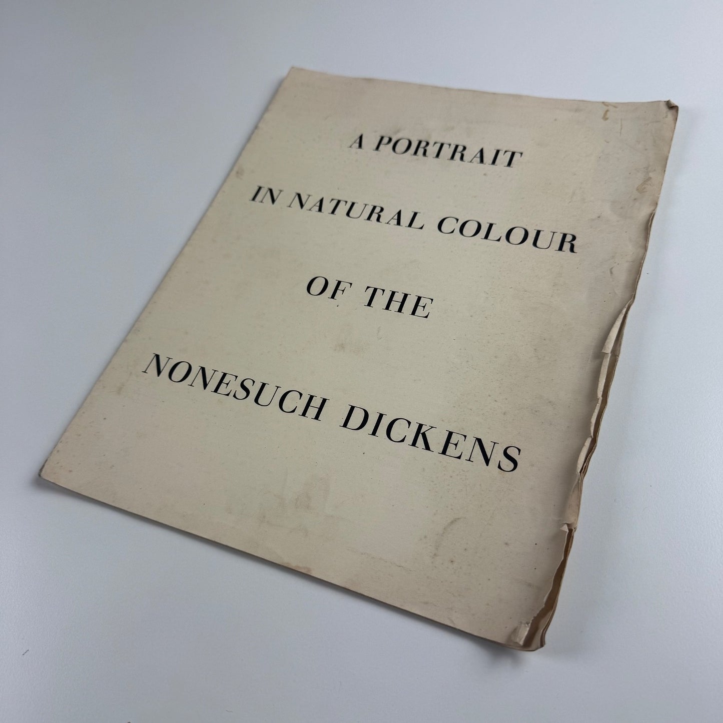 Leaflet A portrait in Natural Colour of the Nonesuch Dickens Nonesuch Press 1937