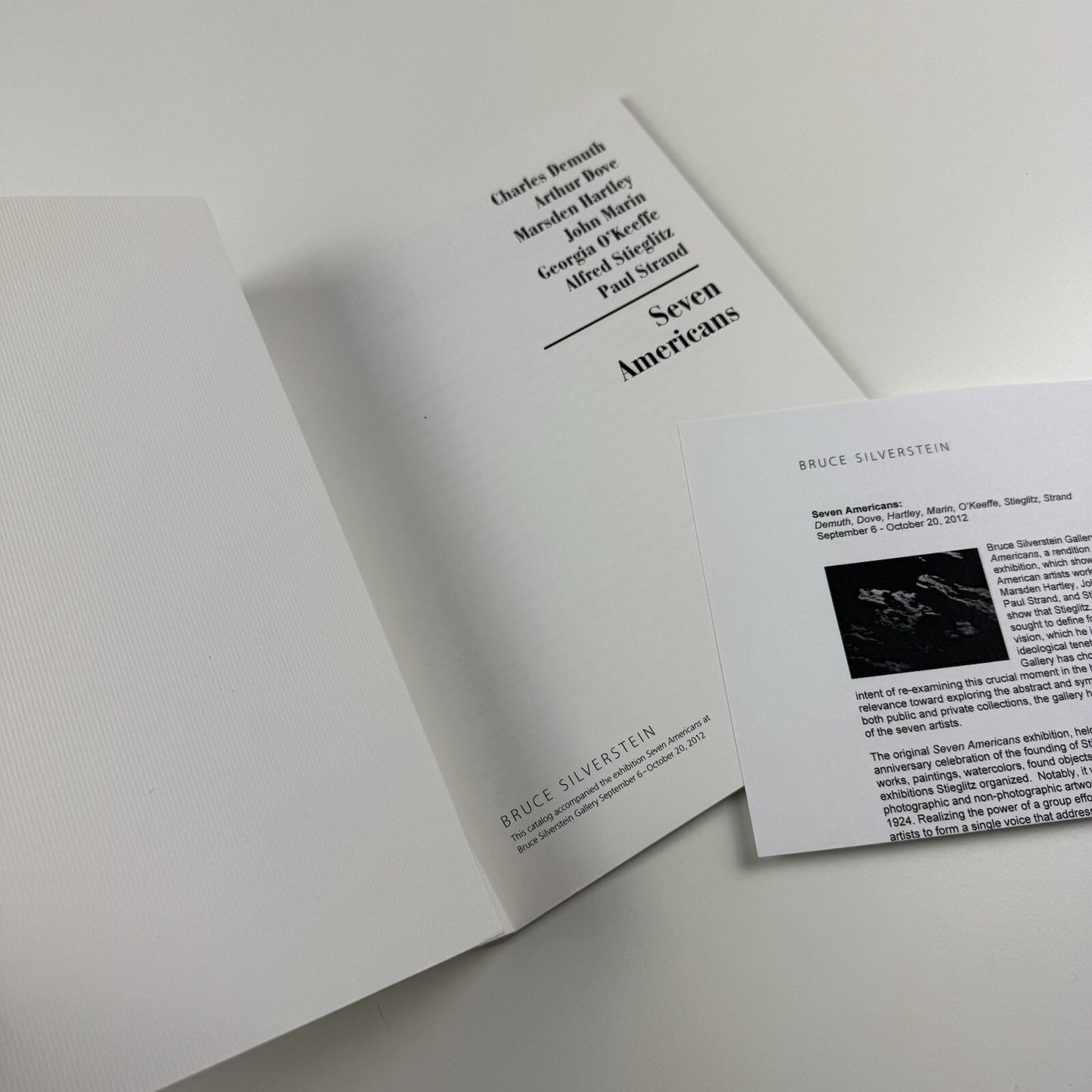 Seven Americans – Charles Demuth, Arthur Dove, Marsden Hartley, John Marin, Georgia O’Keefe, Alfred Stieglitz, Paul Strand | Bruce Silverstein catalogue, 2012