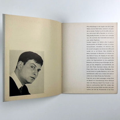Philip [Philipp] Weichberger. Gemälde, Gouachen | Kunsthalle Bremen exhibition catalogue, 1959