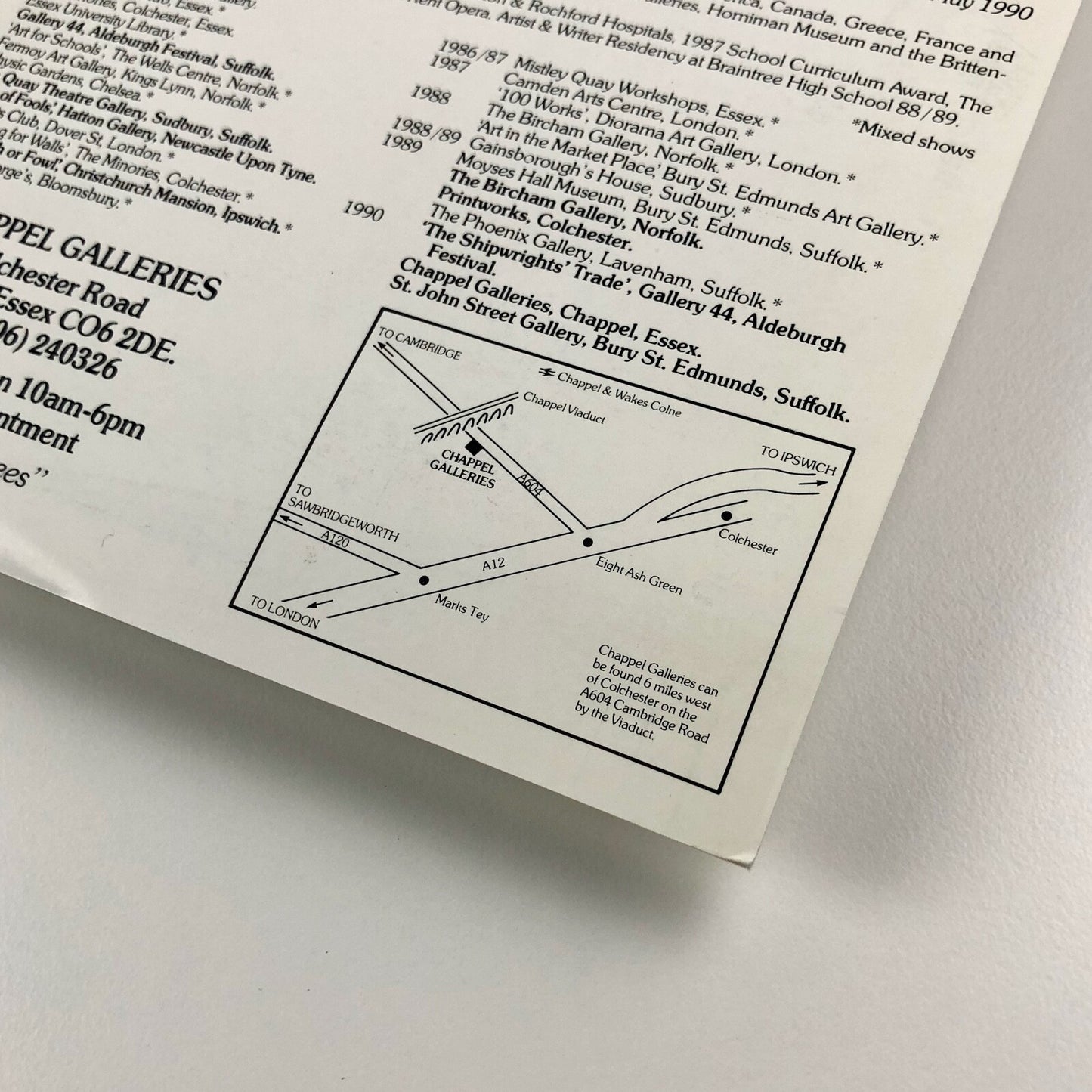 Recent Paintings by James Dodds Chappel Galleries | Private view invitation 1990