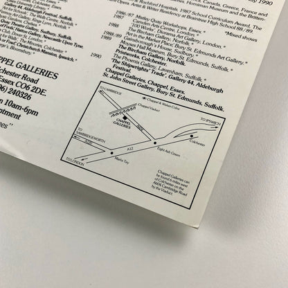 Recent Paintings by James Dodds Chappel Galleries | Private view invitation 1990