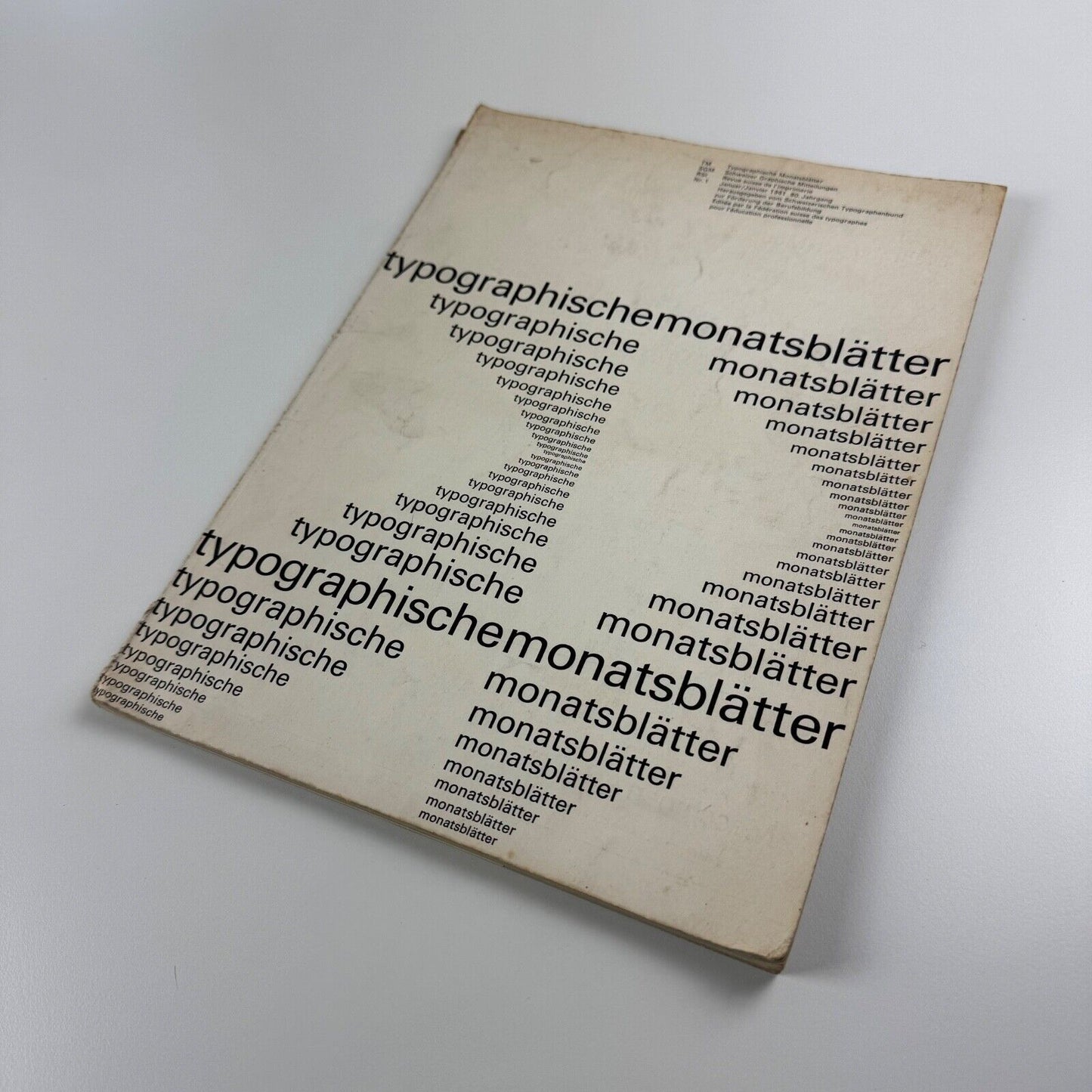 Typographische Monatsblätter. January 1961, No. 80