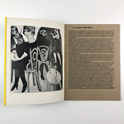 Jan Wiegers 1893-1959 | Stedelijk Museum exhibition catalogue, 1961
