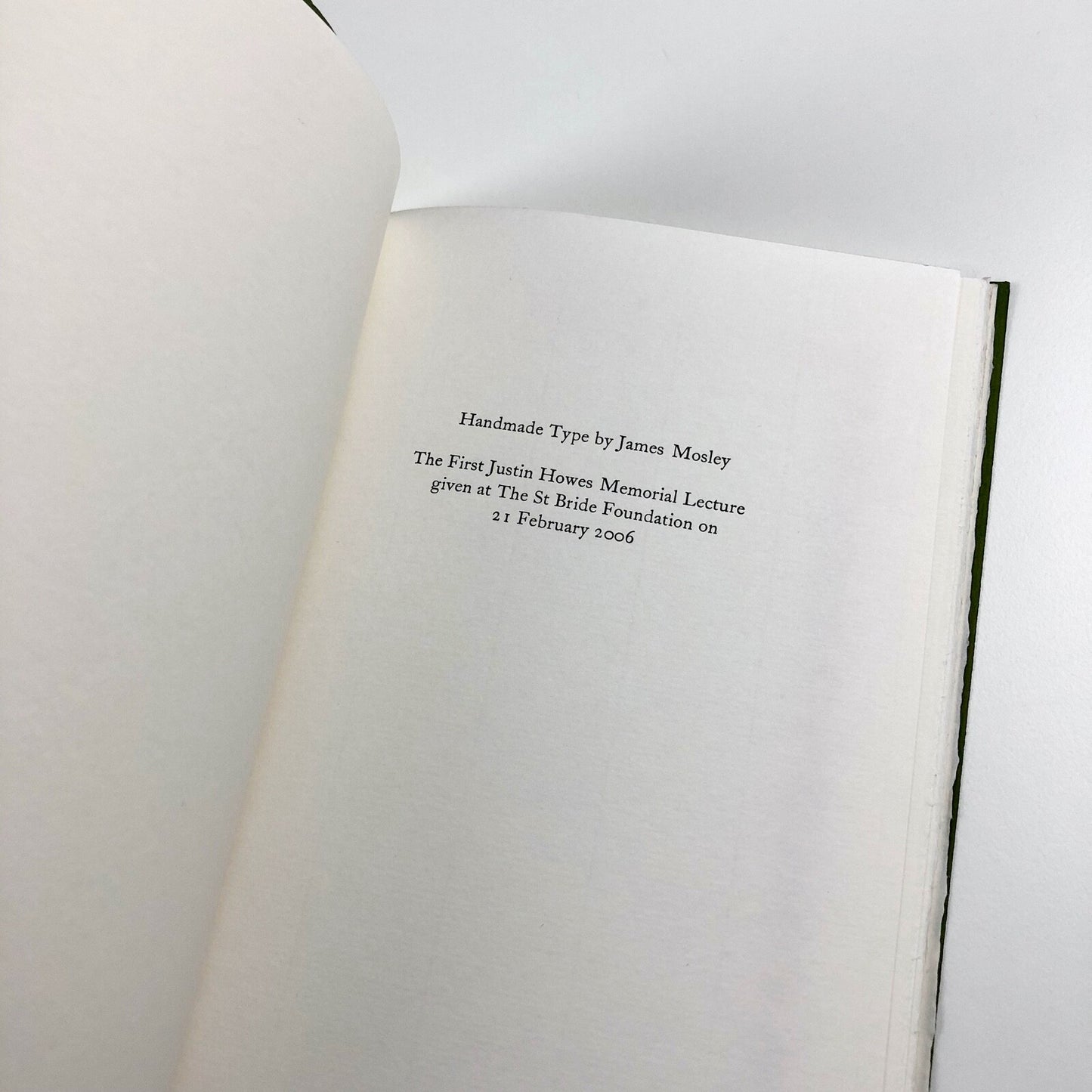 Handmade Type by James Mosley | Incline Press / Justin Howes Memorial Fund, 2007