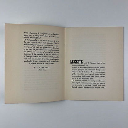 A.M. Cassandre peintre d'affiches Galerie Janine Hao June 1966