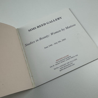 Studies in Beauty. Women by Matisse | Sims Reed Gallery catalogue, 2005