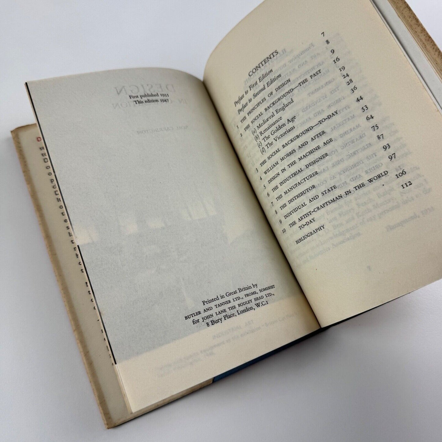 Design in Civilisation by Noel Carrington | The Bodley Head, 1947 edition