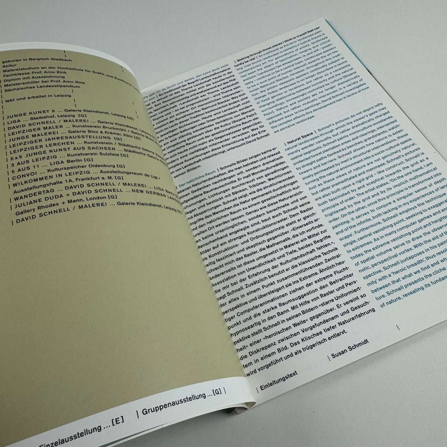 David Schnell | Galerie Kleindienst, Leipzig, 2002. Limited to 500 copies