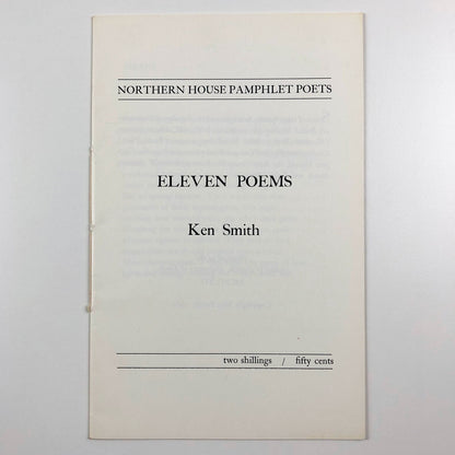 Eleven Poems by Ken Smith | Northern House Pamphlet Poets, 1964