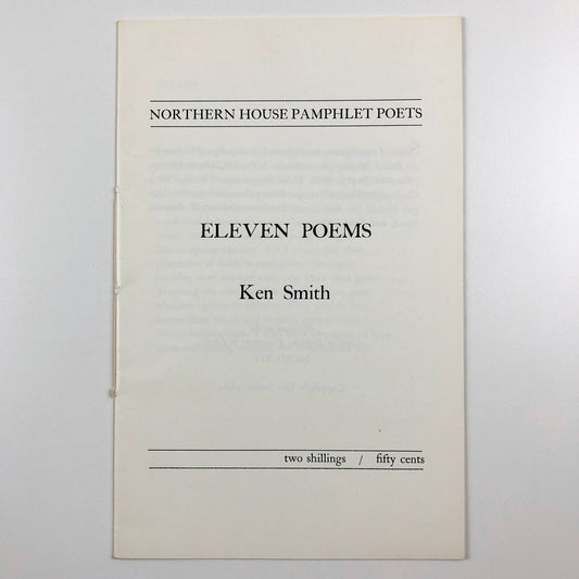 Eleven Poems by Ken Smith | Northern House Pamphlet Poets, 1964