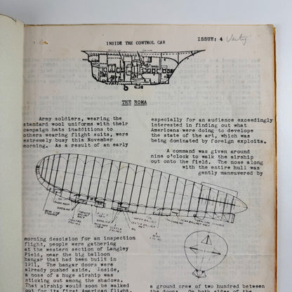 Inside the Control Car.’ 1970/4 American publication on airships 1970/74