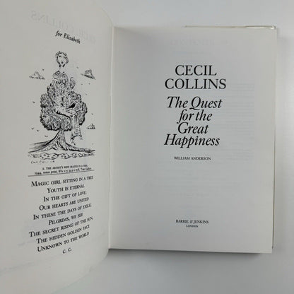 Cecil Collins. The Quest for the Great Happiness by William Anderson | Barrie & Jenkins,  1988