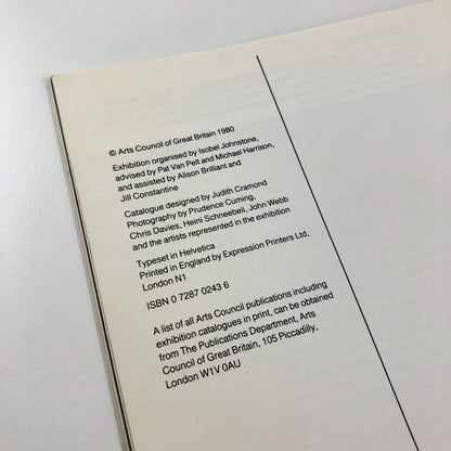 The Human Factor – sculptures made by ten artists during the 70s | Arts Council catalogue, 1980