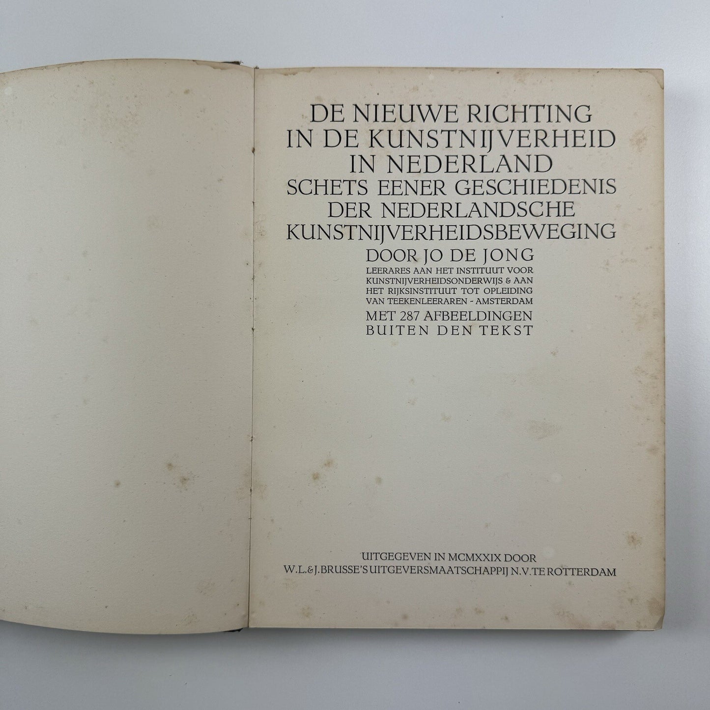 De nieuwe richting in de kunstnijverheid in Nederland | Jo de Jong 1929
