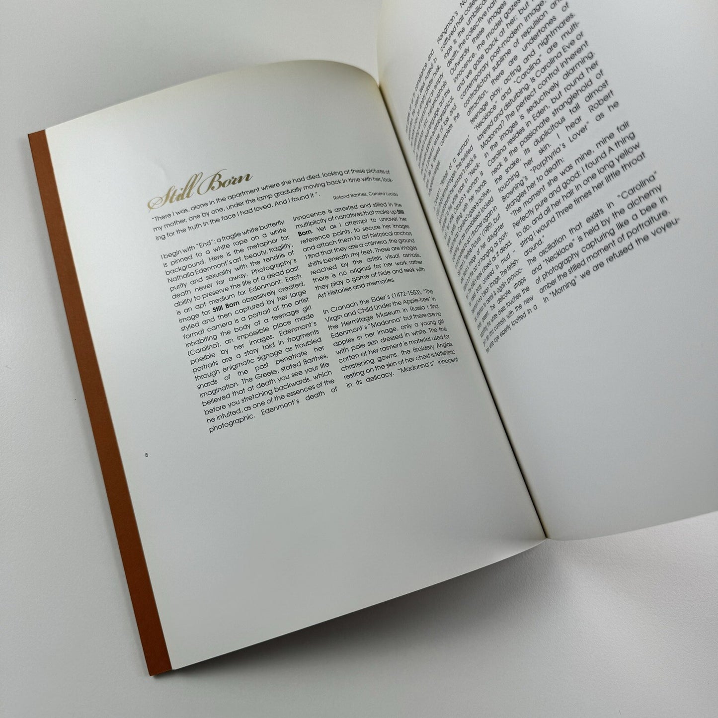 Nathalia Edenmont. Still Born | Wetterling Gallery, 2008 exhibition catalogue
