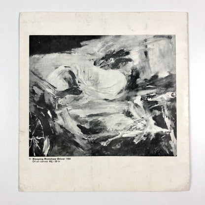 Krishen Khanna exhibition leaflet/folding card | New Art Centre London, 1968