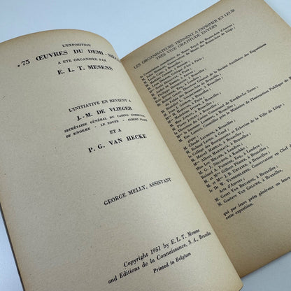 Knokk, Le Zoute, Albert Plage 75 oeuvres du demi-siècle La Réserve 1951 E.L.T. Mesens