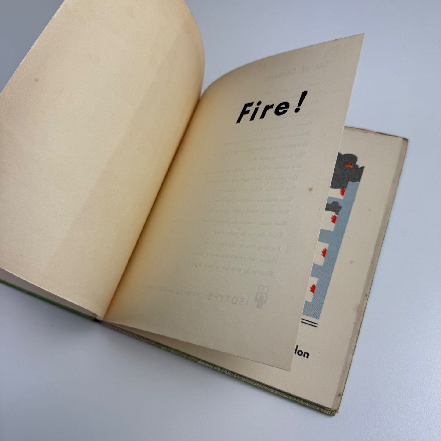 Fire! A Parrish Colour Book for Children by Marie Neurath. Max Parrish, London, 1950 Isotype Institute