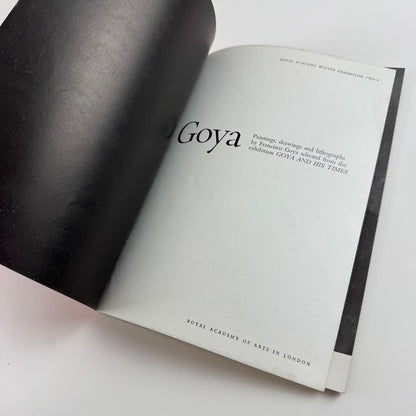 Goya | Royal Academy winter exhibition 1963/4