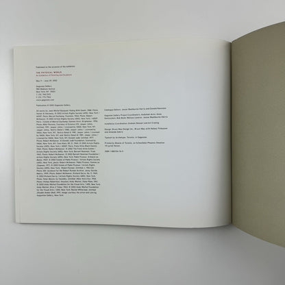 Physical World: An Exhibition of Painting and Sculpture | Gagosian Gallery New York, 2002