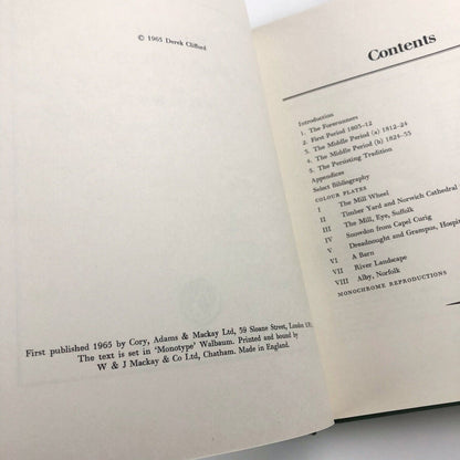 Watercolours of The Norwich School by Derek Clifford | Cory, Adams & Mackay, 1965