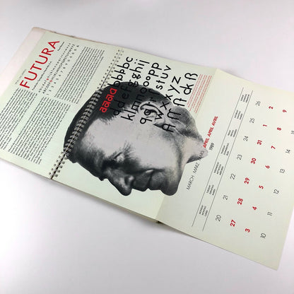 26 Letters / Letters / Lettres | 1989 wire-bound calendar ATypI | Bundesverbandes