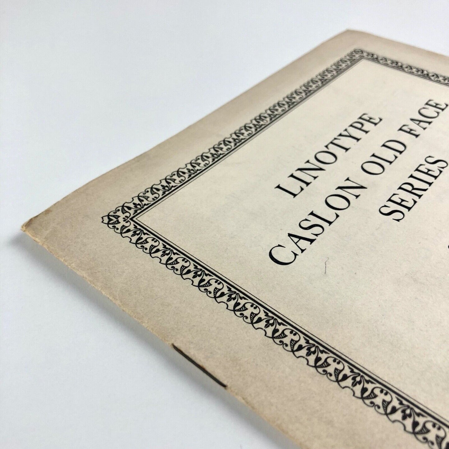 Linotype Caslon Old Face Series specimen booklet | Linotype & Machinery, 1930