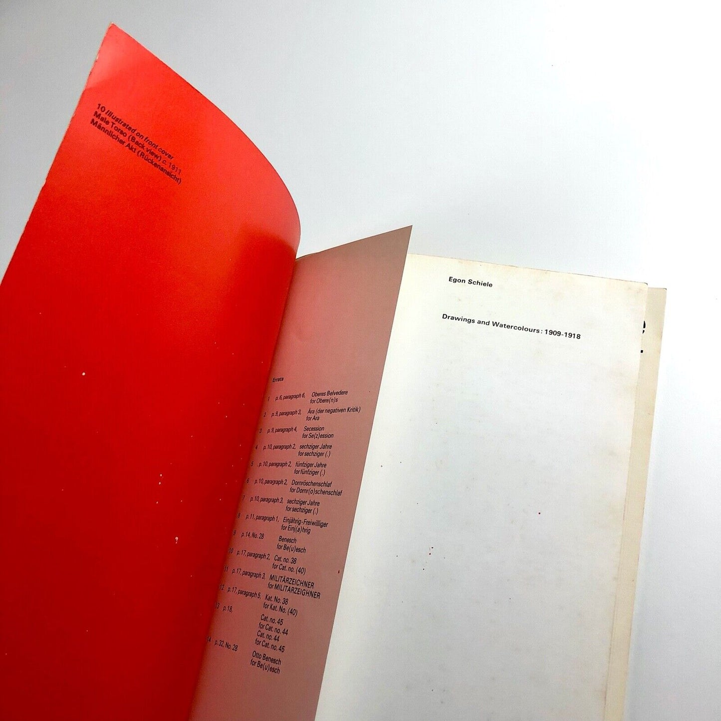 Egon Schiele – Drawings and Watercolours 1909–1918 | Marlborough Fine Art, 1969 | typography by Gordon House