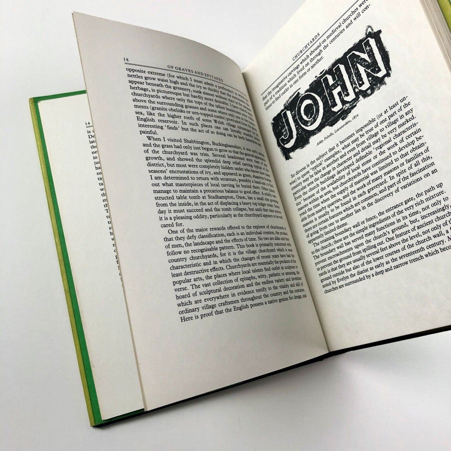 Of Graves and Epitaphs by Kenneth Lindley | frontispiece and endpapers by John Piper | Hutchinson, 1965