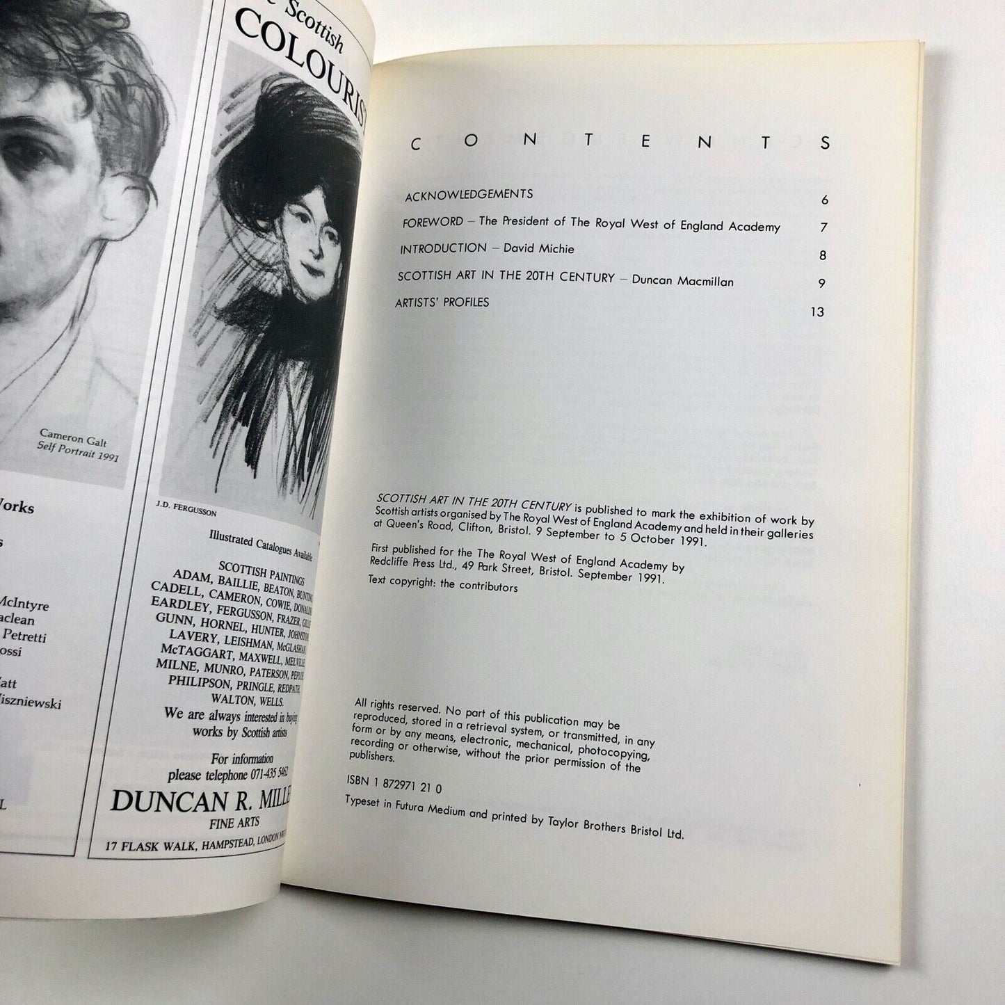 Scottish Art in the 20th Century | Royal West of England Academy catalogue, 1991