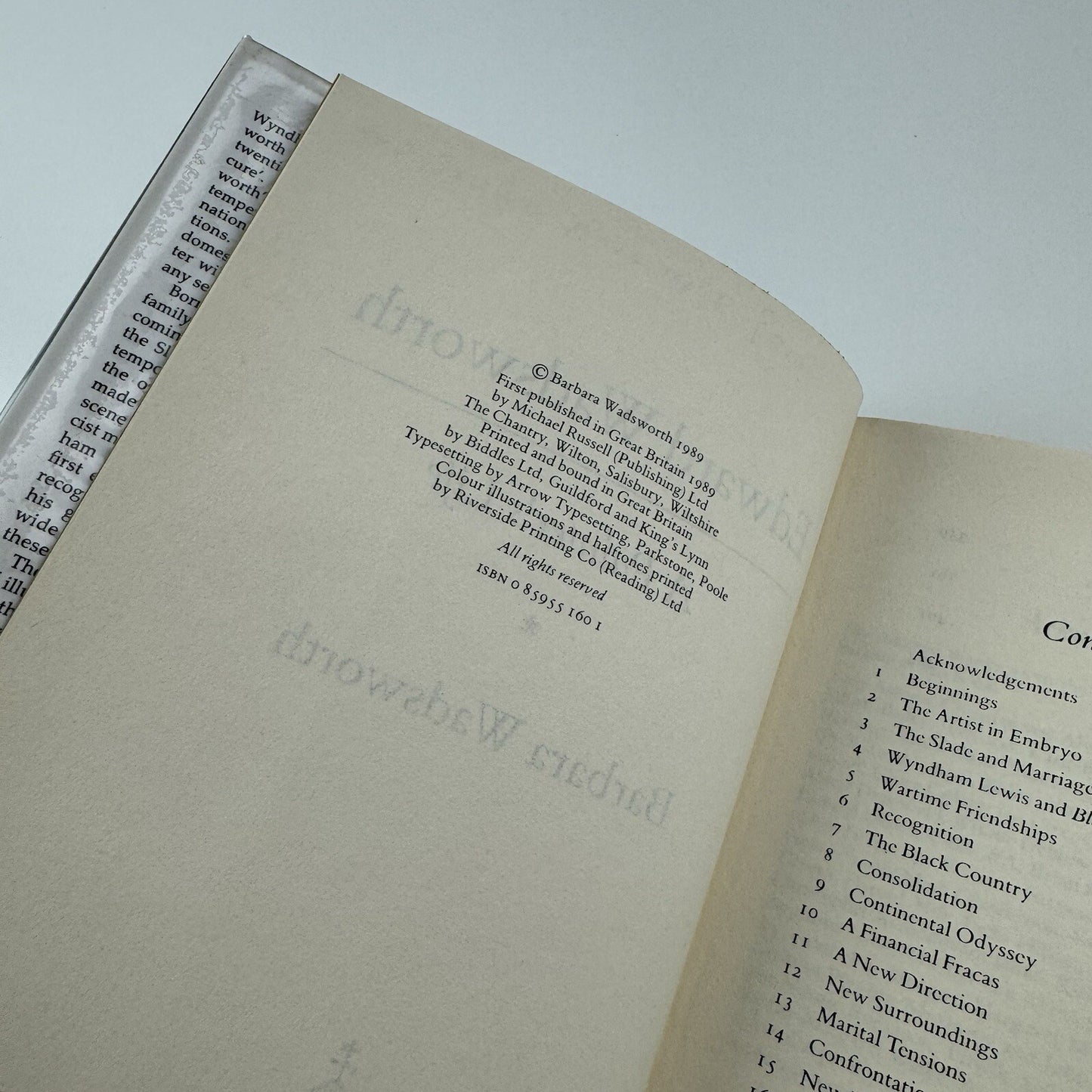 Edward Wadsworth. A Painter's life, by Barbara Wadsworth | Michael Russell, 1989