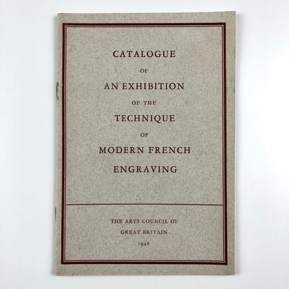 Exhibition of the Technique of Modern French Engraving | Arts Council 1948