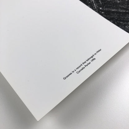 Cornelia Parker. Avoided Object | Private view invitation | Chapter Cardiff 1996