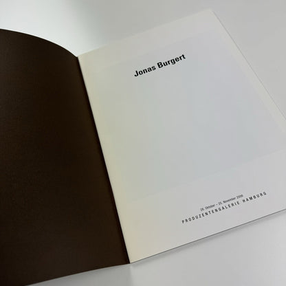 Jonas Burget | Produzentengalerie Hamburg, 2006 exhibition catalogue