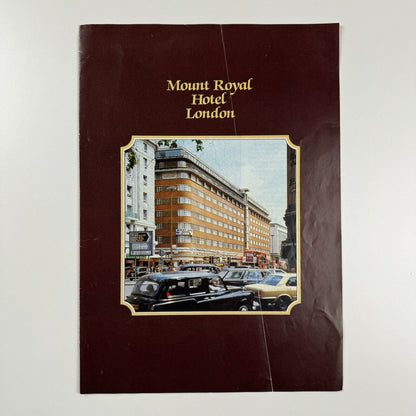 Promotional leaflet for Mount Royal Hotel, Marble Arch. Architect Francis Lorne of Burnet, Tait & Lorne | undated presumed to be 1960s/70s