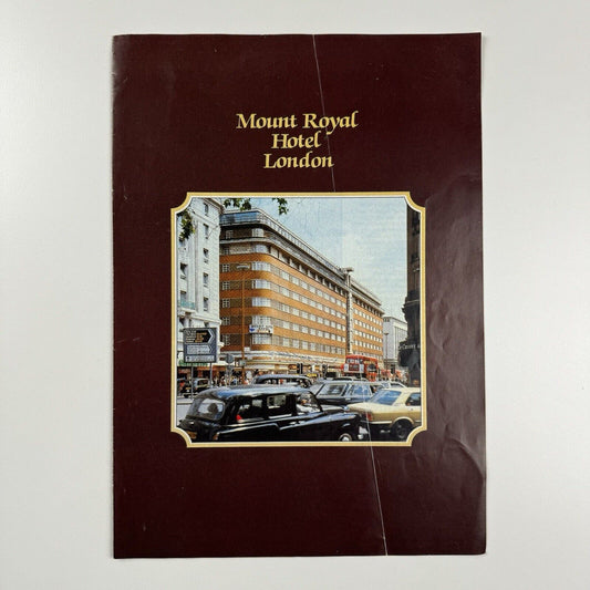 Promotional leaflet for Mount Royal Hotel, Marble Arch. Architect Francis Lorne of Burnet, Tait & Lorne | undated presumed to be 1960s/70s