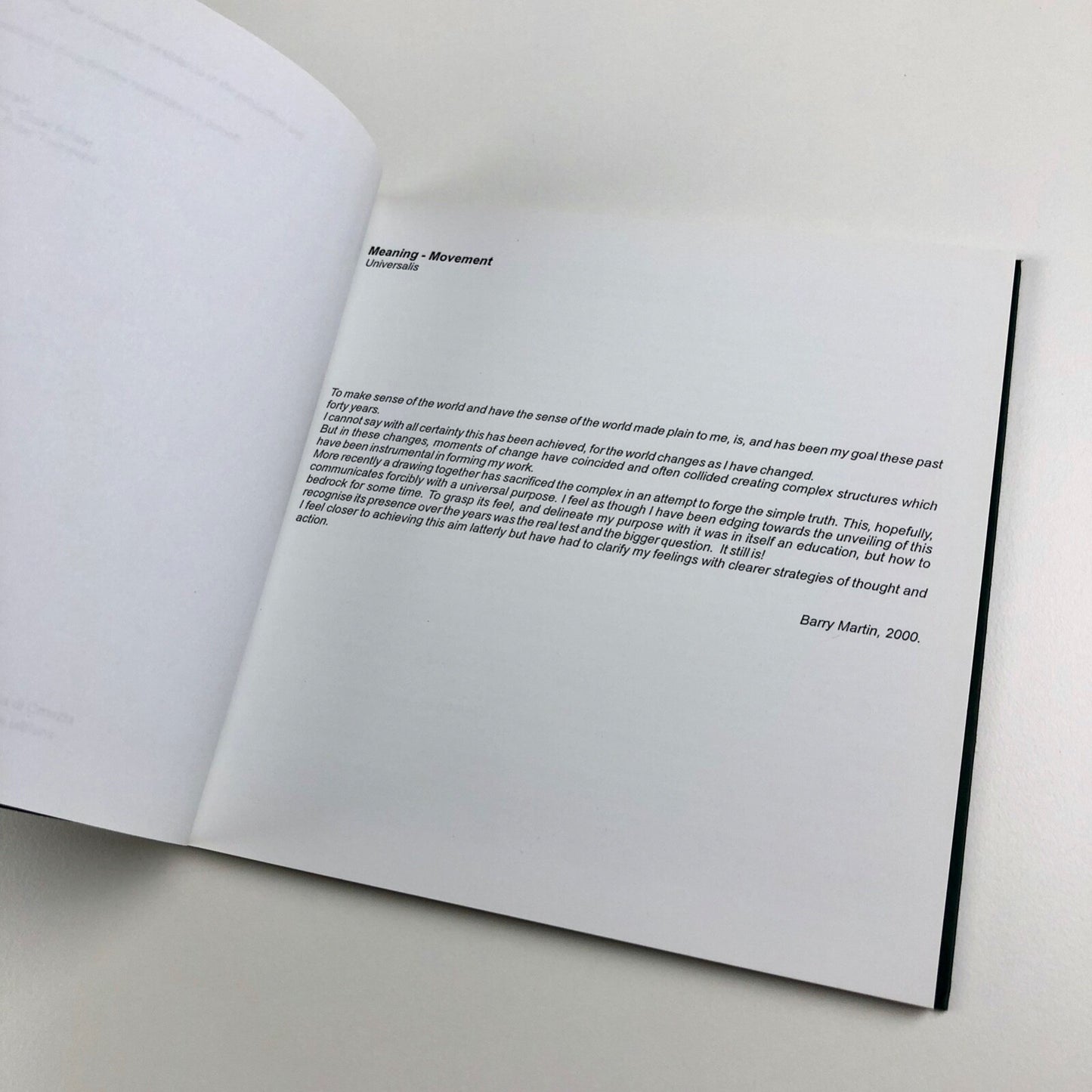 Barry Martin | Rigo Galleria Novigrad-Cittanova Croatia, 2003 exhibition catalogue