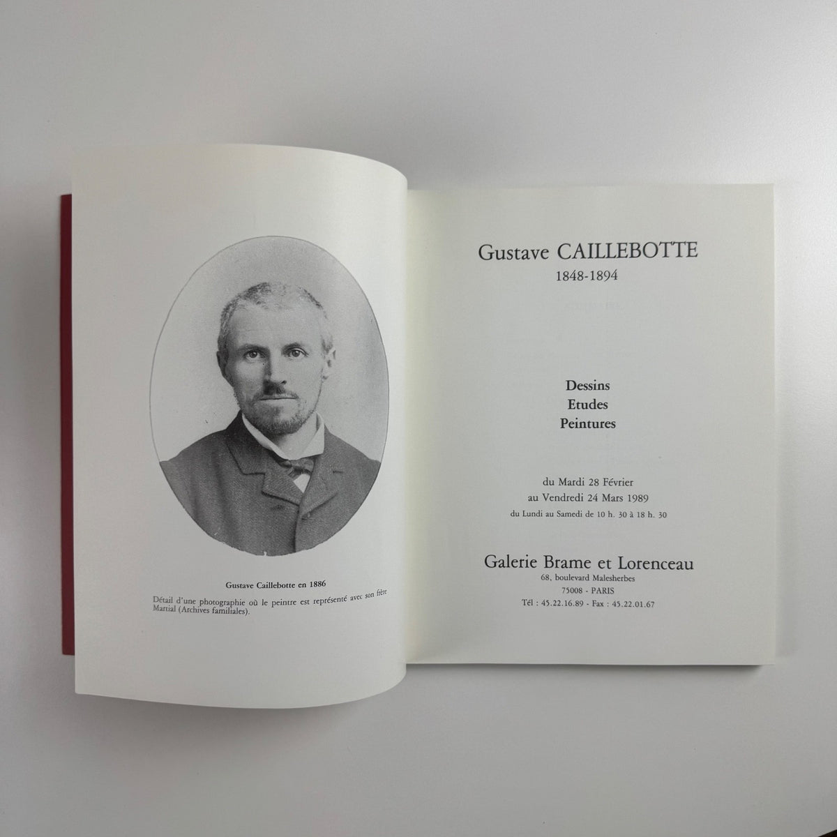 Gustave Caillebotte Dessins Etudes Peintures | Galerie Brame et Lorenceau, 1989